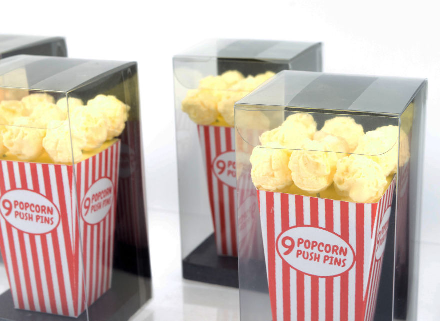 My Popcorn Addiction Inspired Me To Create Popcorn Push Pins