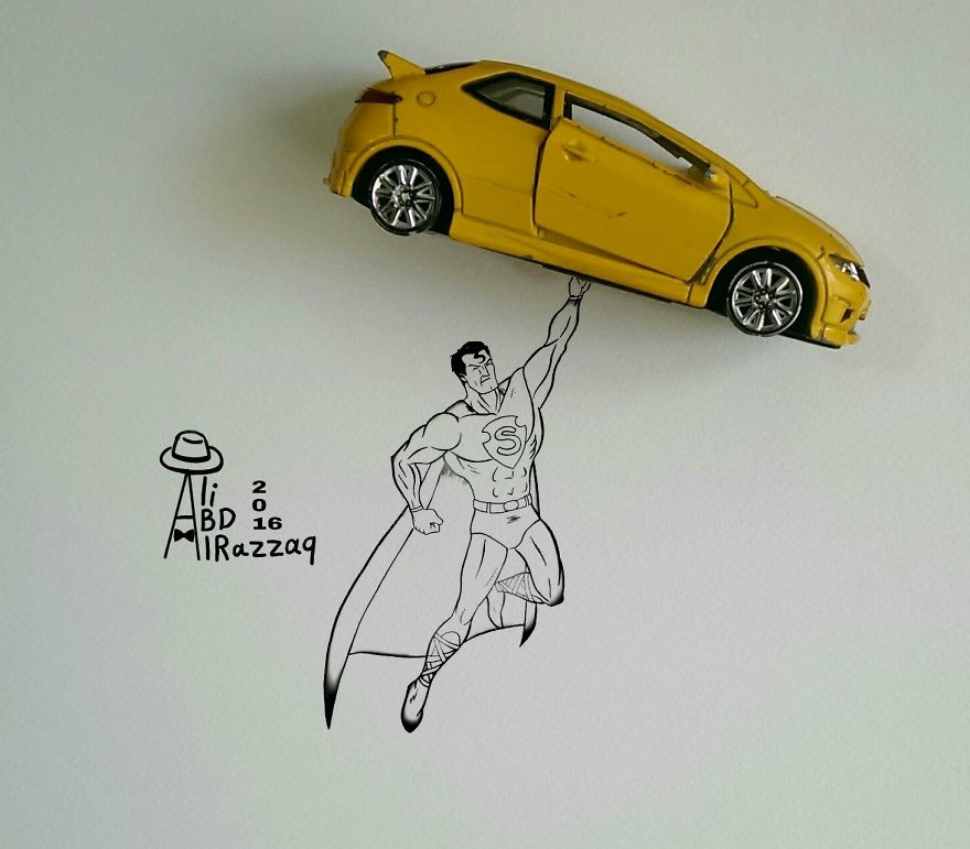 I Draw Interactive Illustrations Using Everyday Objects (Part 6)