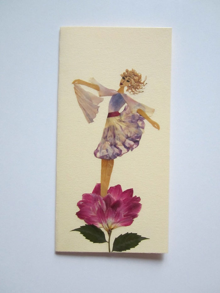 I Create Unique Cards With Dried Pressed Flowers And Herbs