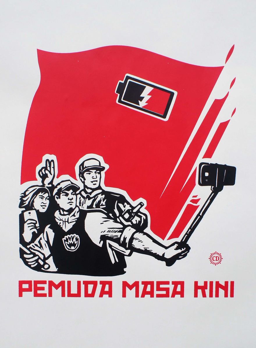 I Remake China's Cultural Revolution Posters Into Posters About Modern Life