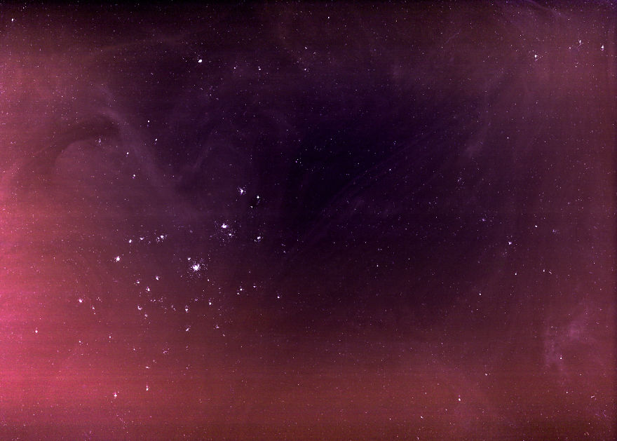 Space Scenes That I Made By Scanning Food With A Photo Scanner