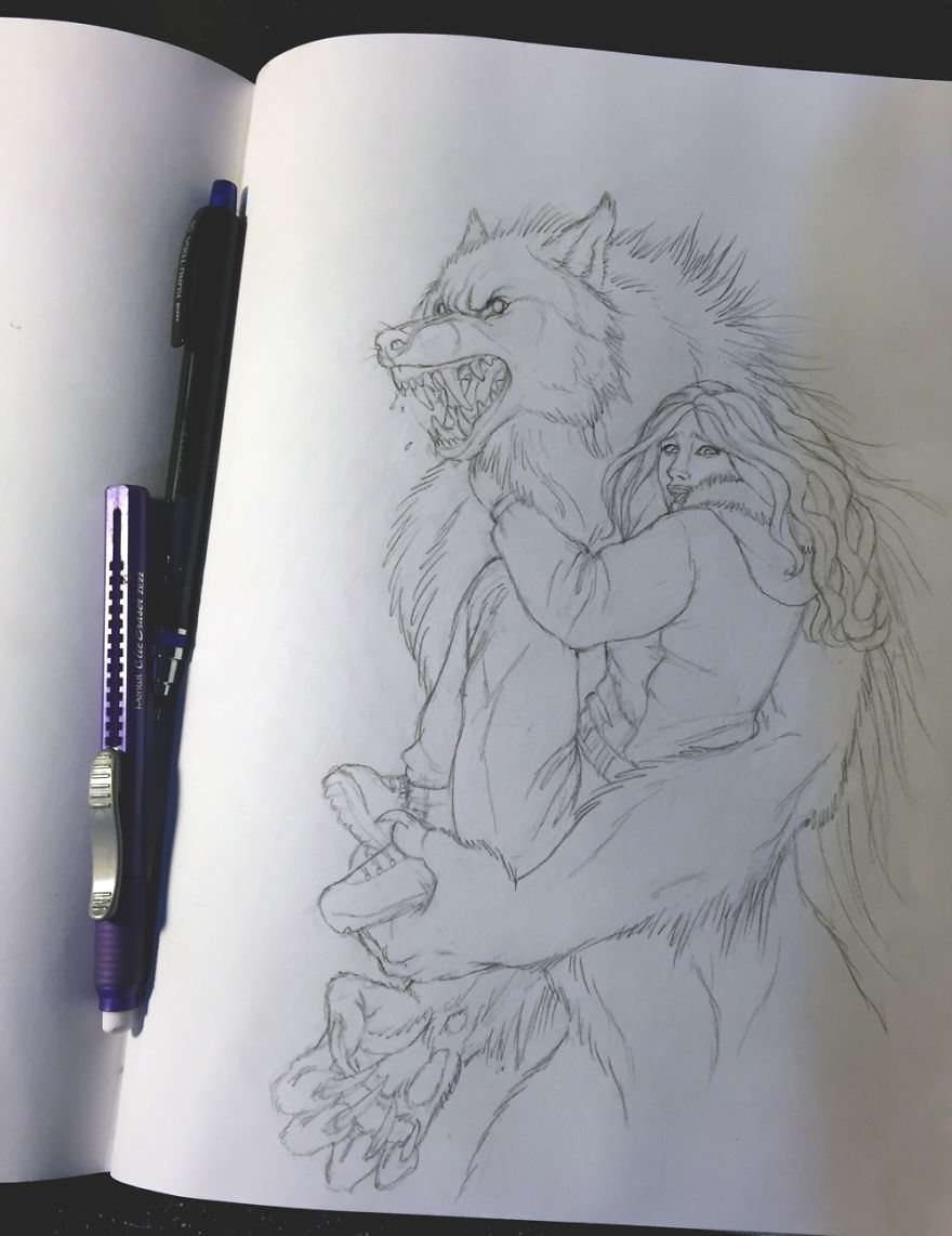 I Wrote A Horror Werewolf Romance Novel...with Illustrations.