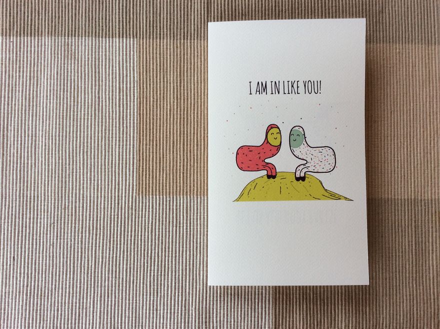 I Create Narrative Cards Illustrating Cute Mini Stories