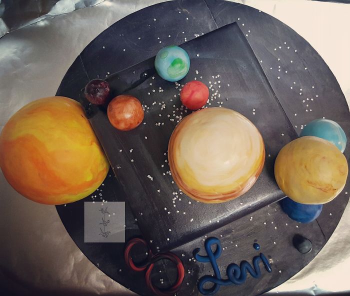 My Space Cake, Saturn's Rings Were Added After This Picture