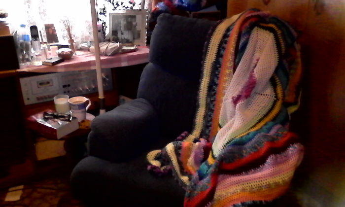My Reading/Crocheting/Knitting Nook..love It..