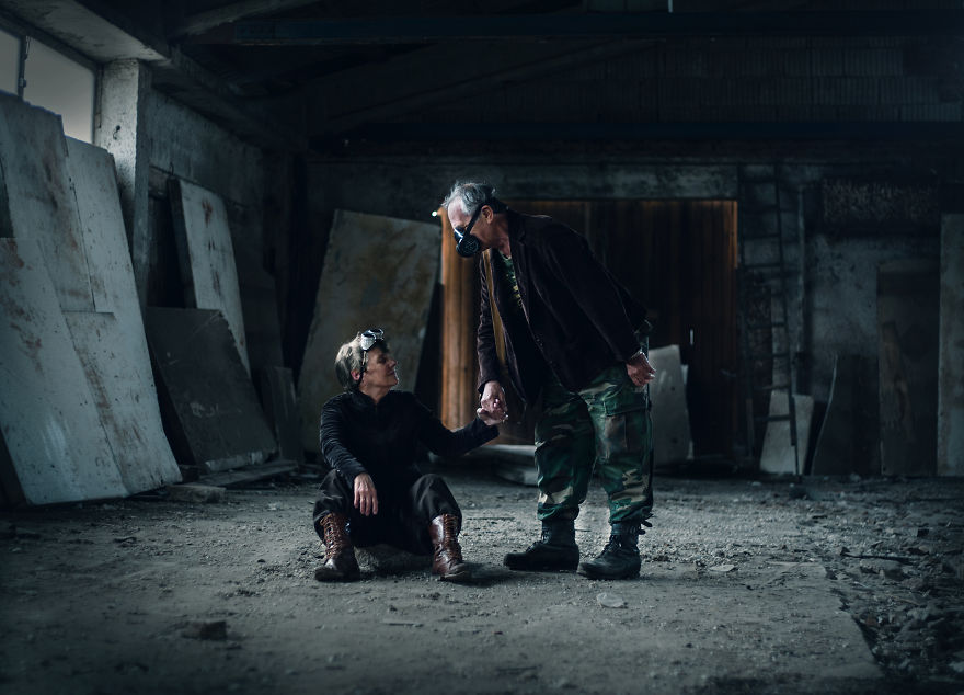 I Used My Grandparents As Models For The Post-Apocalyptic Photoshoot