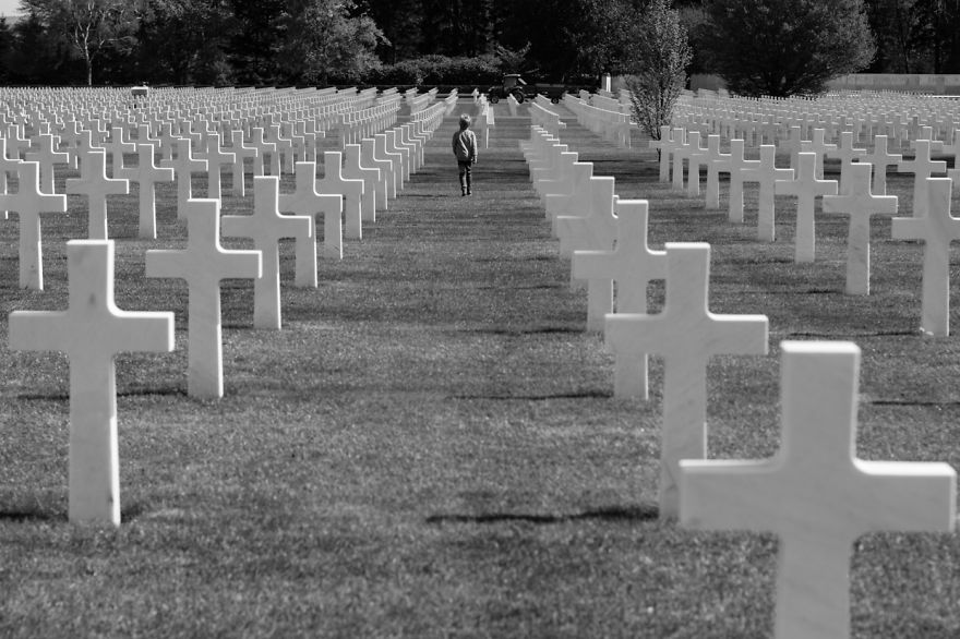 Me And My 5-Year-Old Visited The Military Cemetery In Belgium
