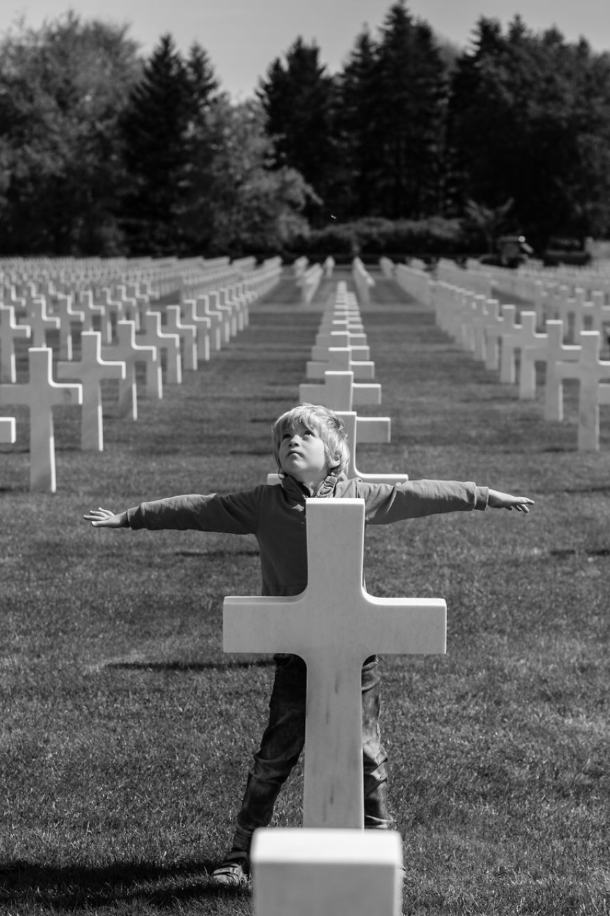 Me And My 5-Year-Old Visited The Military Cemetery In Belgium