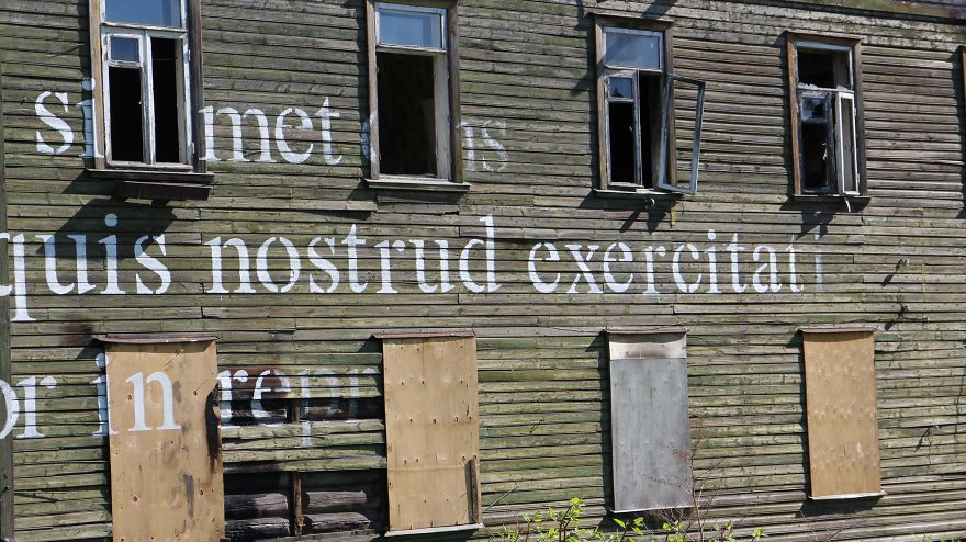 Huge Painting On An Abandoned House Created By Estonian Artists