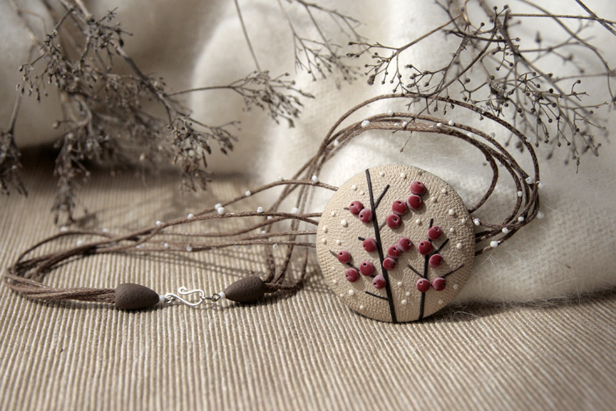 Nature-Inspired Jewelry That I Sculpt Out Of Polymer Clay