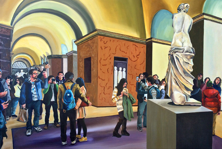 I've Painted My Experience Visiting Louvre