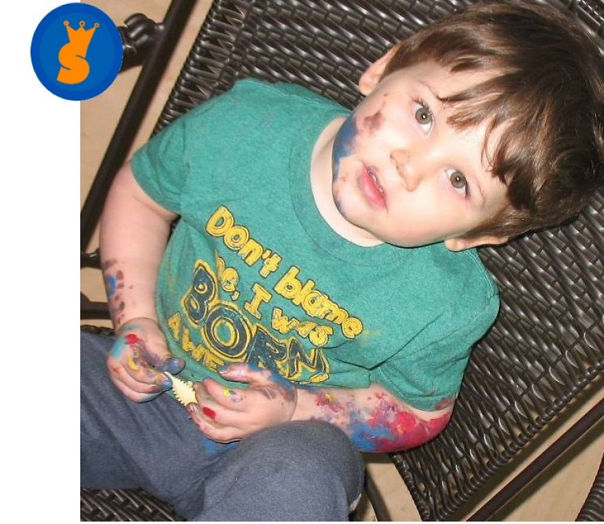 Nonverbal Preschooler Autistic Artist Painting His Expressions Into Masterpieces