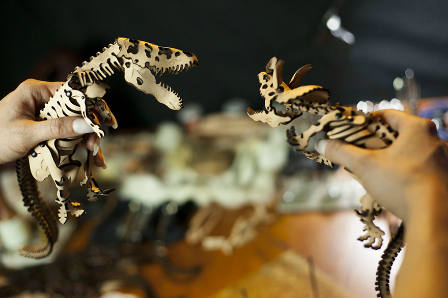 I Love To Design Dinosaur Skeletons Using Leather