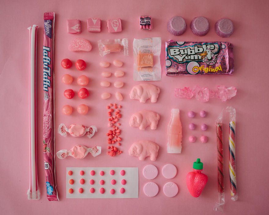 An Architecture Student Photographing Candies In A Bold, Colorful Way