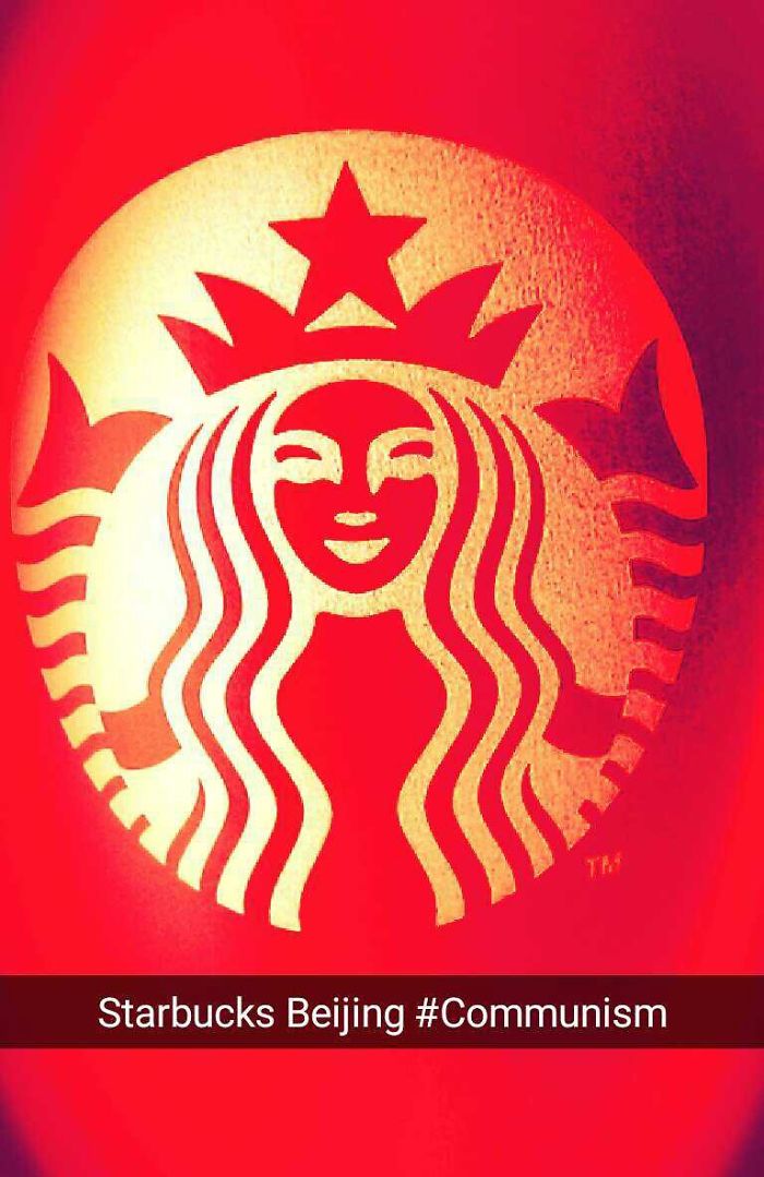 I Used The Snapchat Face Filters On The Starbucks Logo