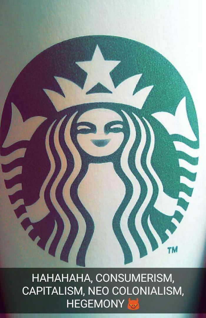 I Used The Snapchat Face Filters On The Starbucks Logo