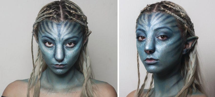 Artist Transforms Herself Into Different Characters Using Only Makeup