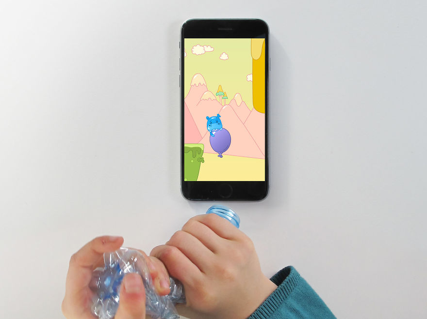 Game For Mobile And Plastic Bottle