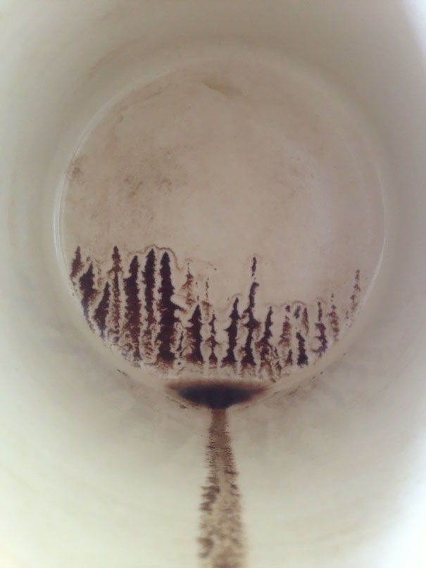 I Accidentally Painted A Silhouette Of A Forest In My Last Sip Of Coffee