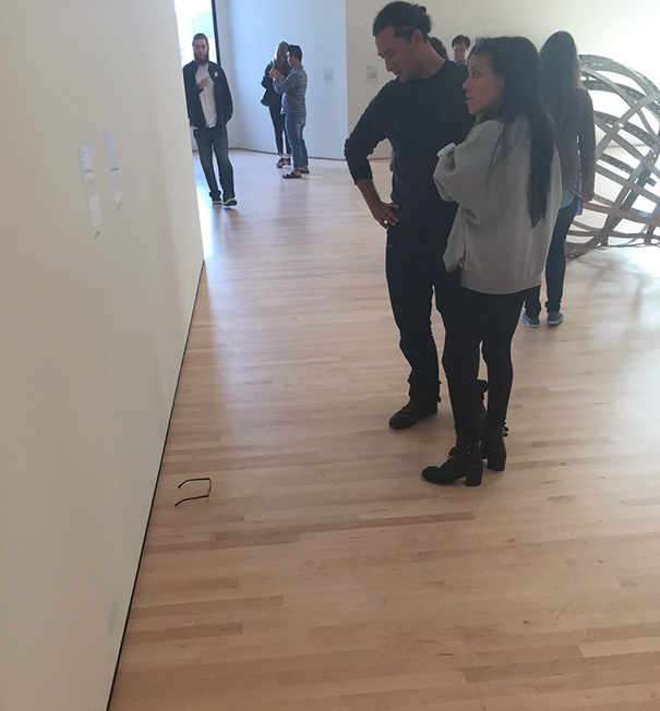 Someone Put Glasses On Museum Floor And Visitors Thought It Was Art