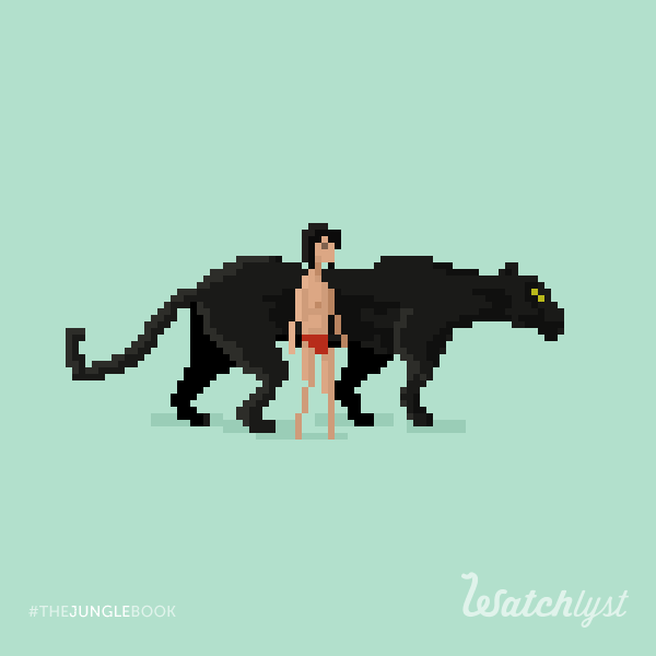 We Turned Jungle Book Characters Into Adorable Pixel Animations