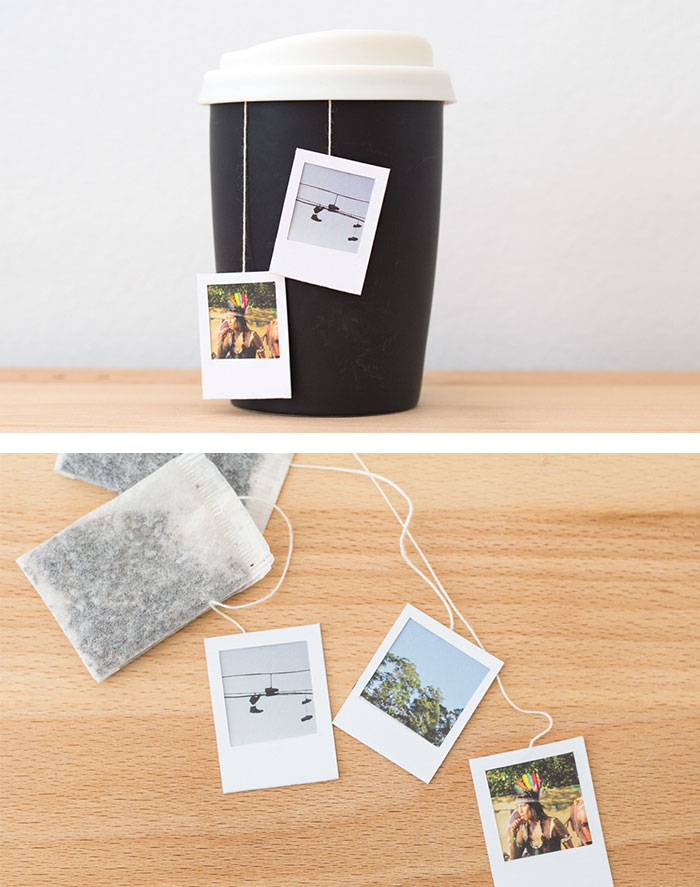Polaroid Frame Tea Bag Tags