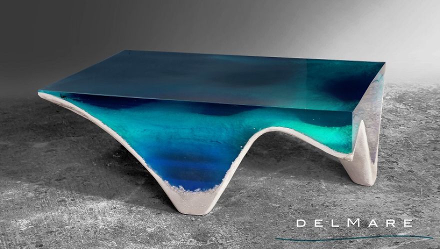 Sea-Inspired Table Will Let You Gaze Into The Depths Of The Sea While Dining