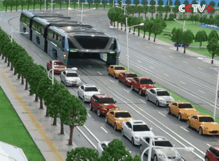 Remember China's Elevated Bus That Drives Over Traffic? Well, They've Actually Built It