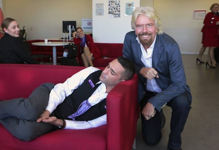 Richard Branson Catches His Employee Sleeping At Work