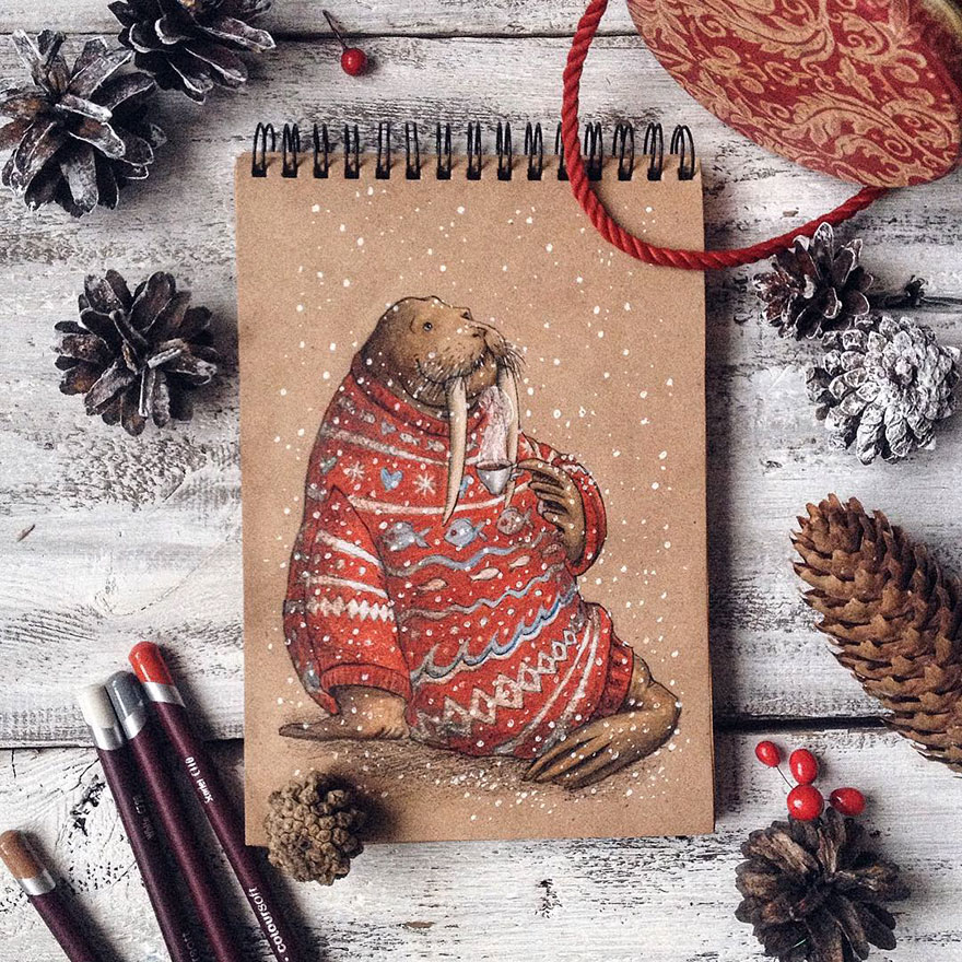 Fairytale-Inspired Color Pencil Drawings By Russian Artist