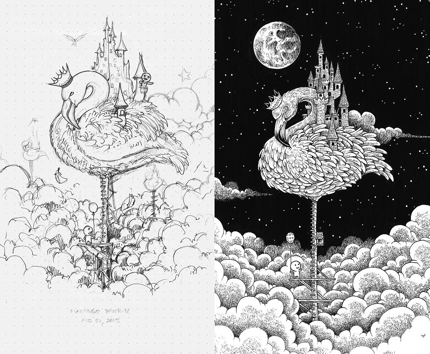 Reproduction Of Kerby Rosanes's Sketchbook Filled With Inspiration