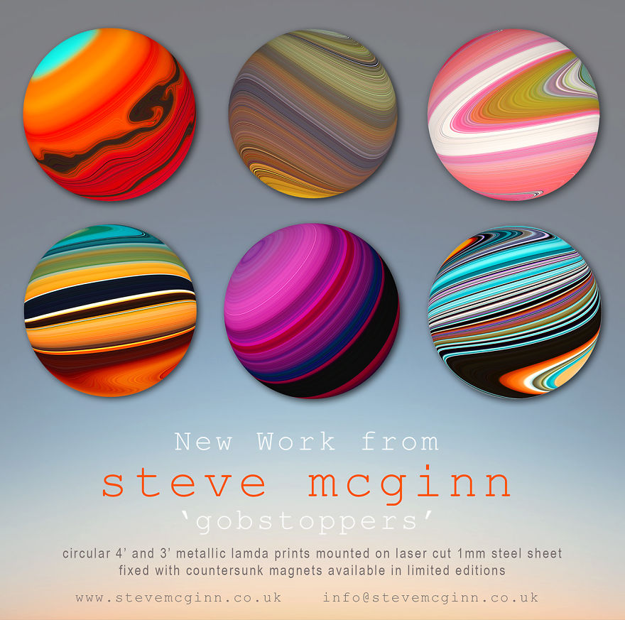 Like Newly Discovered Planets British Artist Steve Mcginns' New Work 'gobstoppers' Like Newly Discovered Planets British Artist Steve Mcginns' New Work 'gobstoppers'