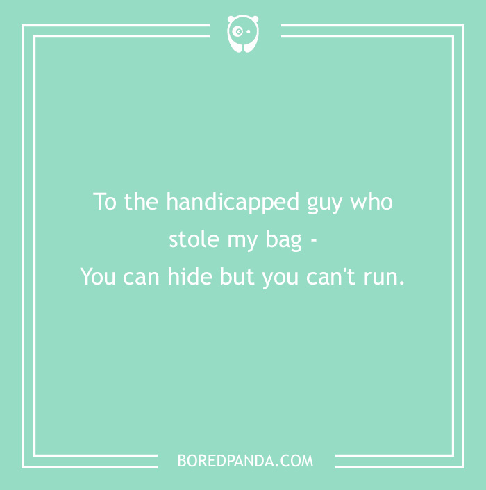 Stolen Bag