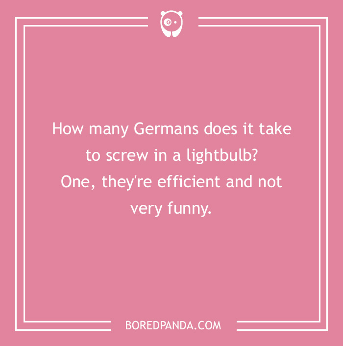 A German Sense Of Humor