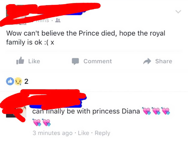 At Least He Is With Princess Diana