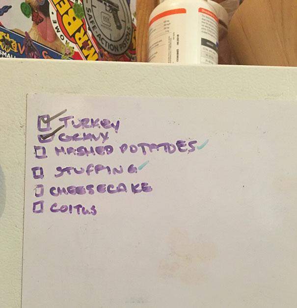 My Husband Added A Task To My Pre-Thanksgiving Checklist