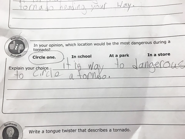 Kid's Take On Tornado Safety