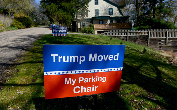 Trump Moved My Parking Chair