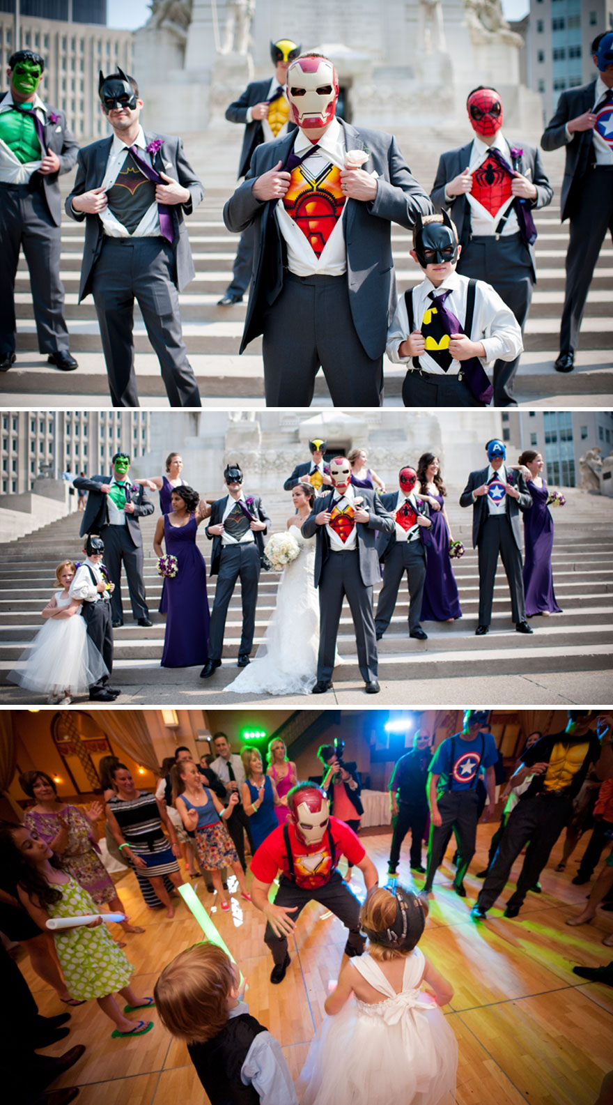 Disguised Superheroes Themed Wedding