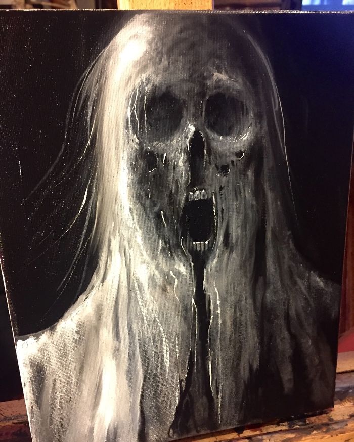 Few Of My Latest Horror Paintings