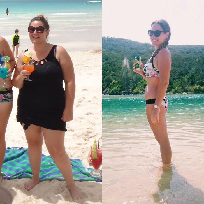 One Year Difference & 37kg // But I Still Enjoy A Beverage On The Beach!
