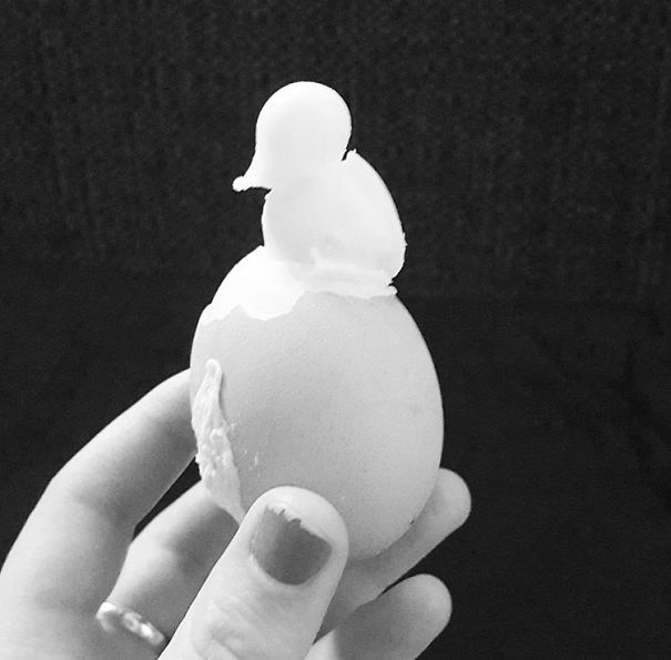 My Egg Cracked Open While Being Boiled And Formed A Duck #painfulreminder