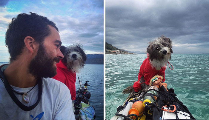 I Quit My Job To Kayak The Mediterranean Sea And Took A Dog (3 Years & 5000km So Far)