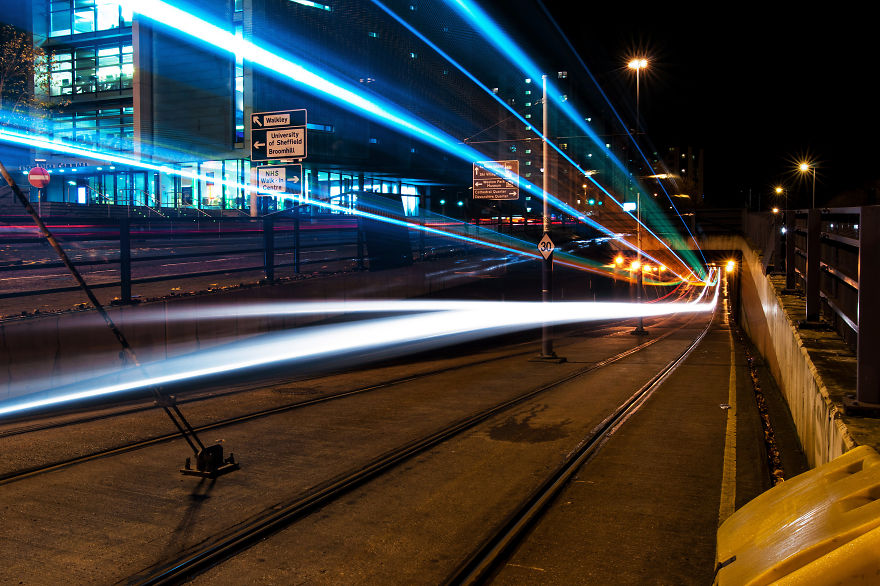 I Spent Six Months Shooting Long Exposure To Make Trams Look Like UFO’s