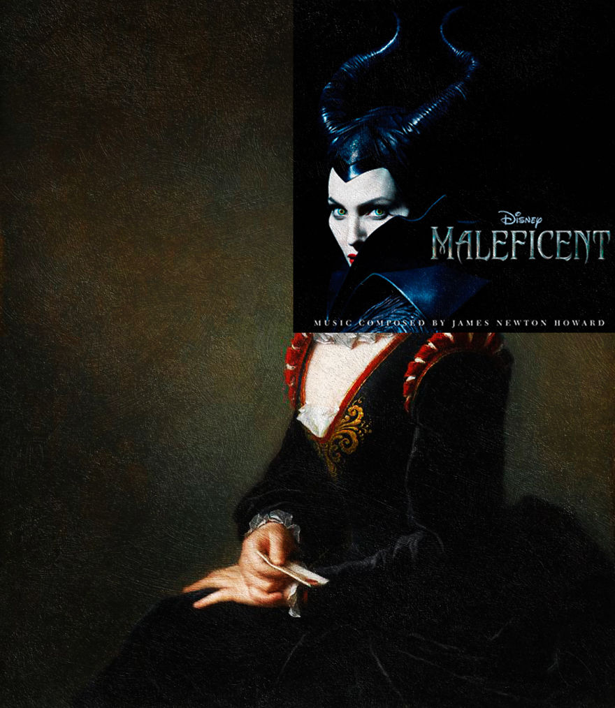 I Combine Movie Soundtrack Album Covers With Classical Paintings