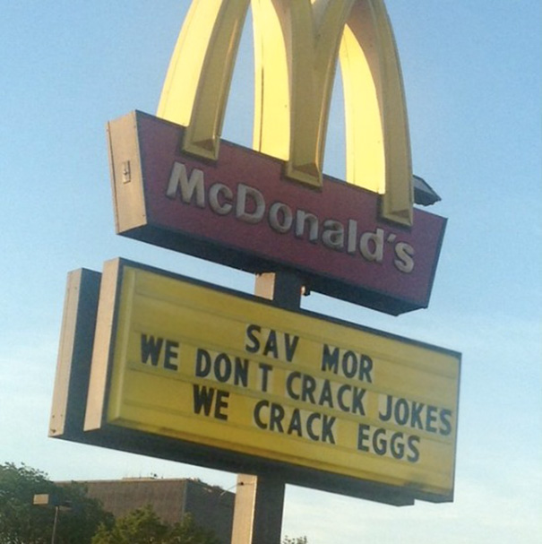 Hilarious Billboard War Between McDonald’s And Liquor Store Is Getting Serious