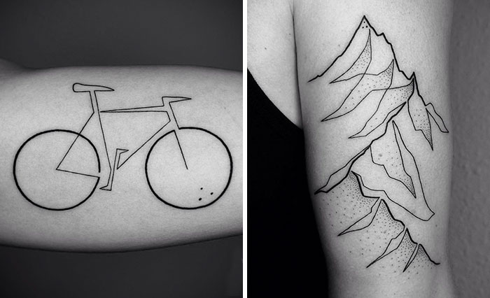 Minimalist Single Line Tattoos By Iranian-German Artist (59 Pics)