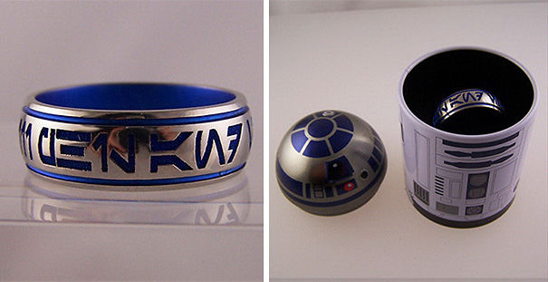 Star Wars Ring In R2-D2 Ring Box