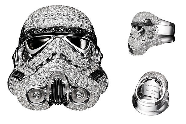 Stormtrooper Ring With Diamonds