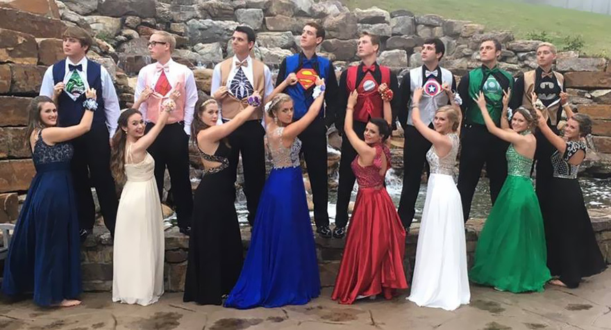 These Teens Secretly Wore Superhero Outfits To Prom